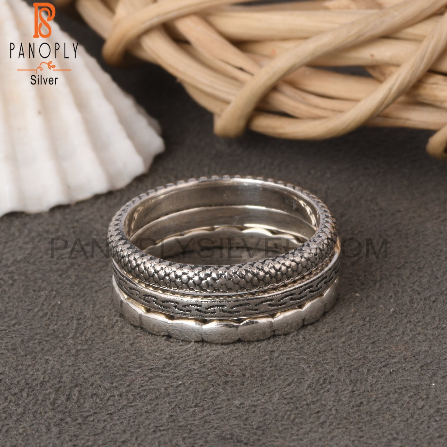 Vintage Oxidized 925 Sterling Silver Ring