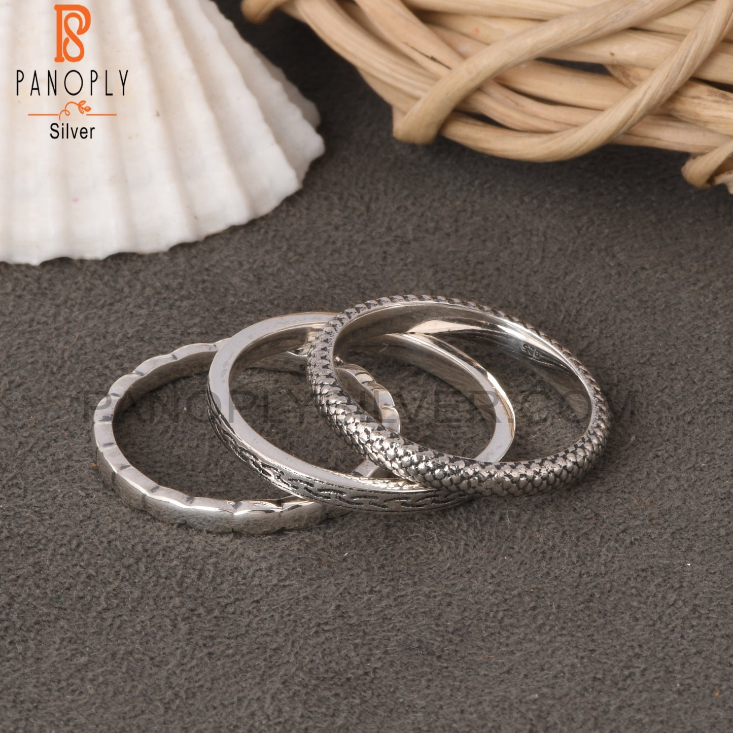 Vintage Oxidized 925 Sterling Silver Ring