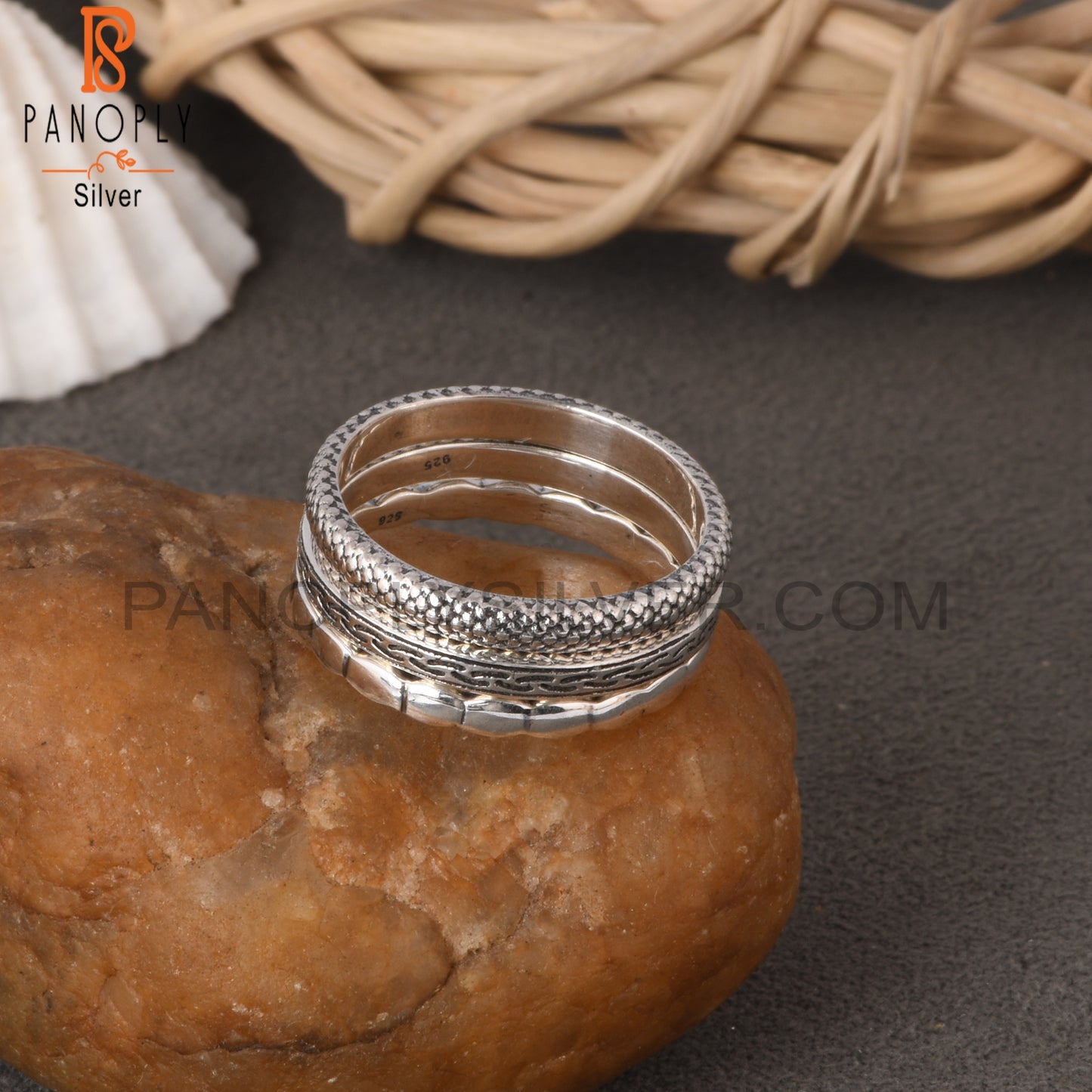 Vintage Oxidized 925 Sterling Silver Ring