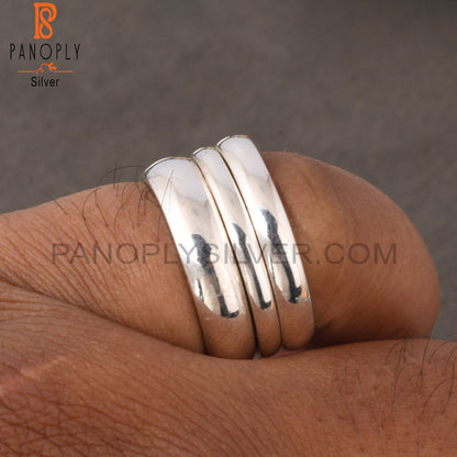 Fine 925 Sterling Silver Band Ring