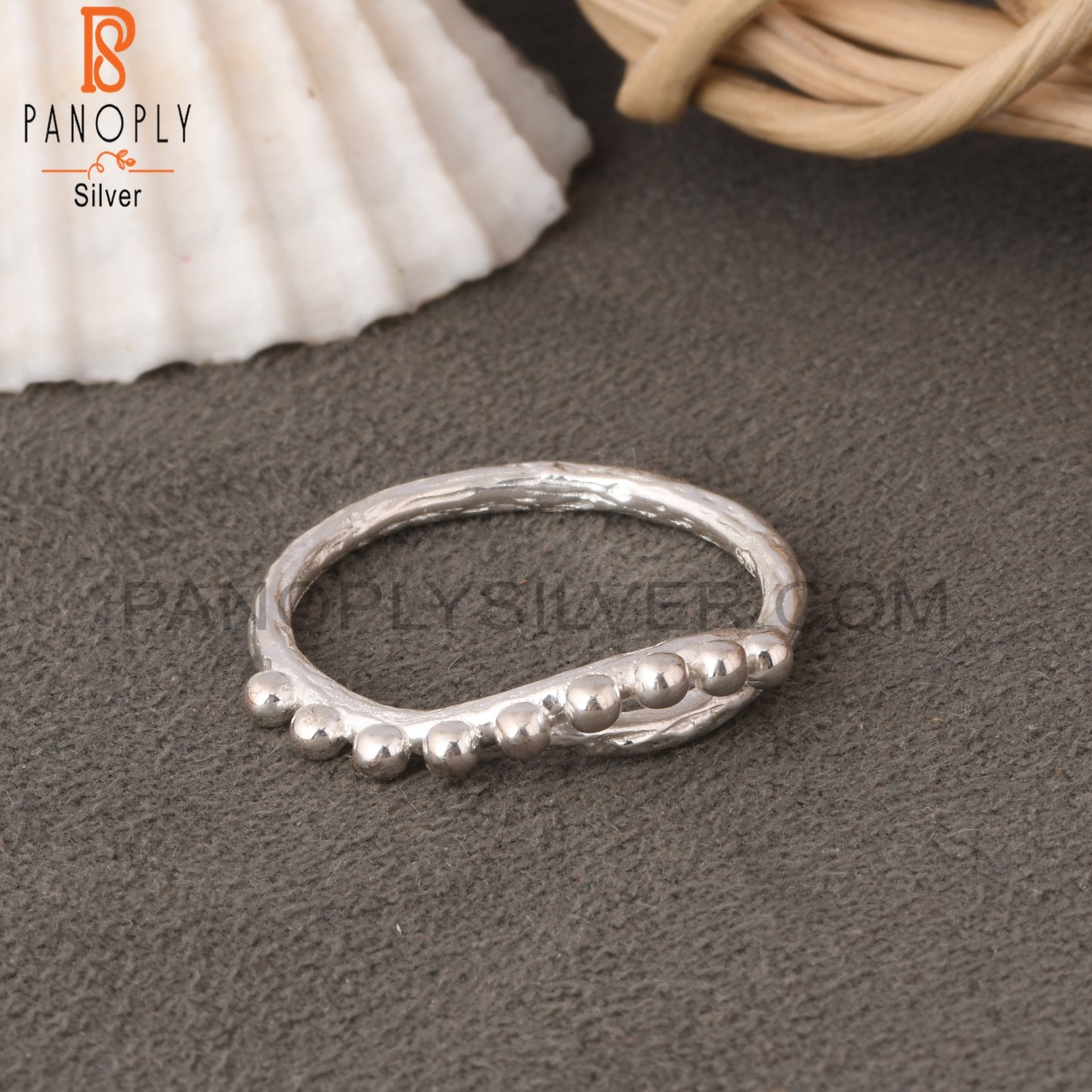 Round 925 Sterling Silver Ethnic Ring