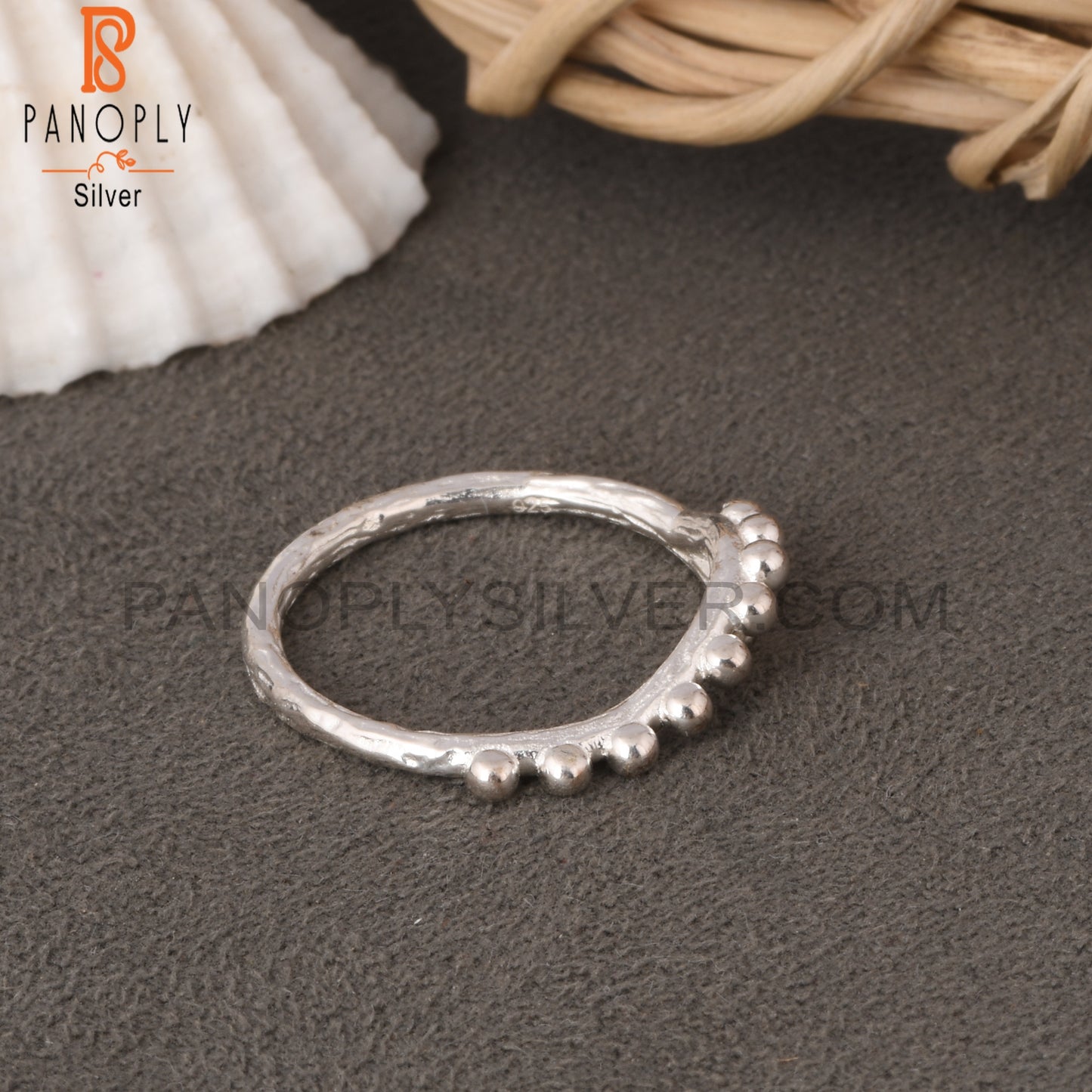 Round 925 Sterling Silver Ethnic Ring