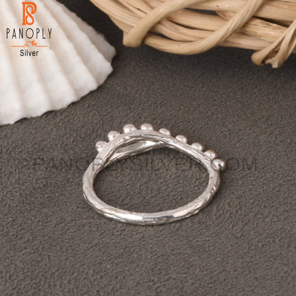 Round 925 Sterling Silver Ethnic Ring