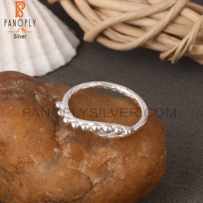 Round 925 Sterling Silver Ethnic Ring
