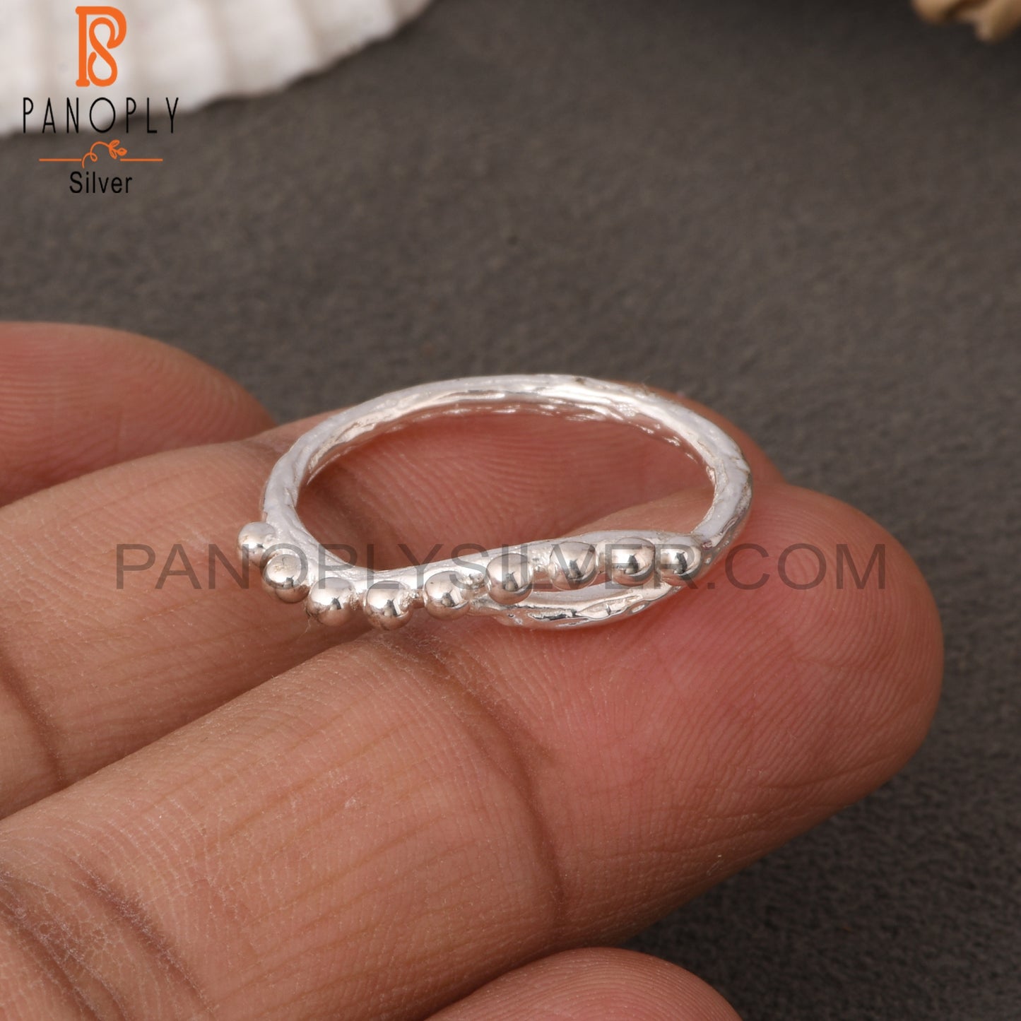 Round 925 Sterling Silver Ethnic Ring