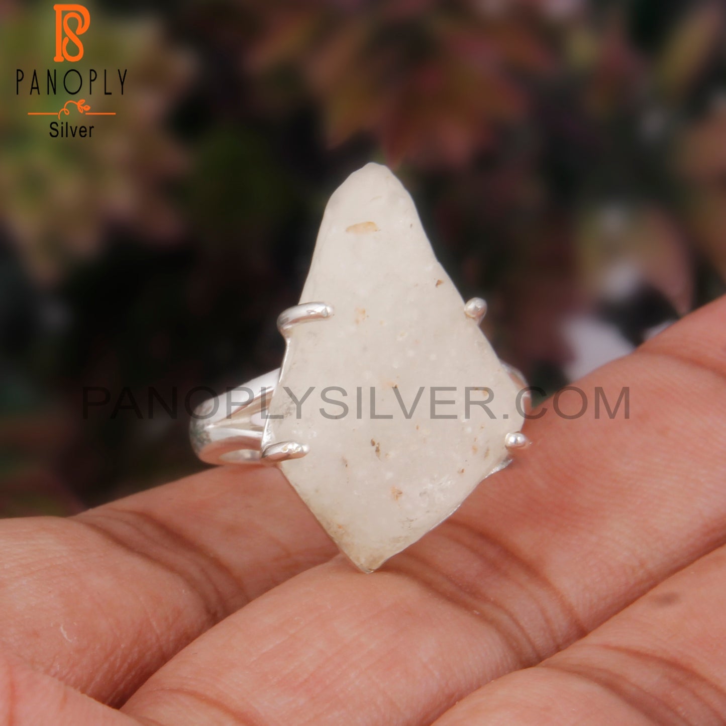 Libyan Desert Glass Gem 925 Sterling Silver Ring