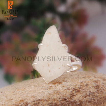 Libyan Desert Glass Gem 925 Sterling Silver Ring