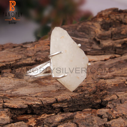 Libyan Desert Glass Gem 925 Sterling Silver Ring