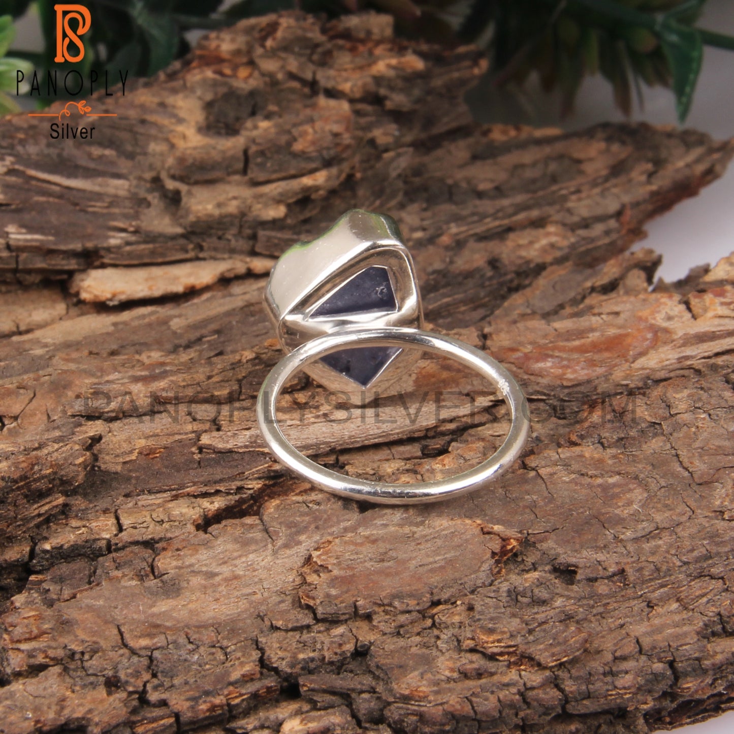 Rough Tanzanite 925 Sterling Silver Simple Ring