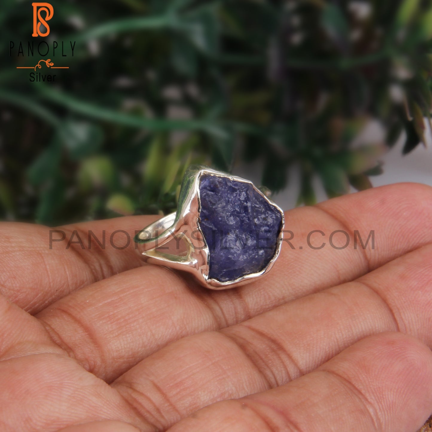 Rough Tanzanite Sterling Silver 925 Stamp Elegant Ring