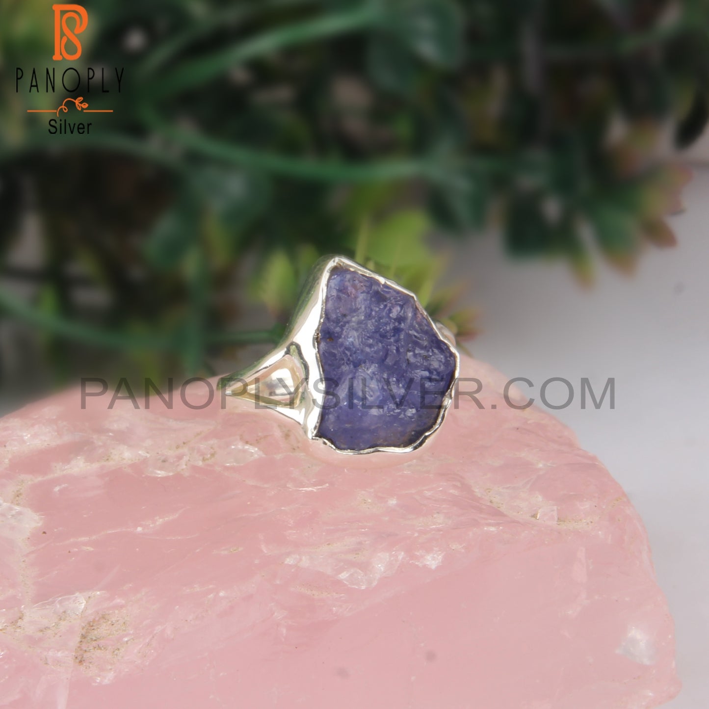 Rough Tanzanite Sterling Silver 925 Stamp Elegant Ring