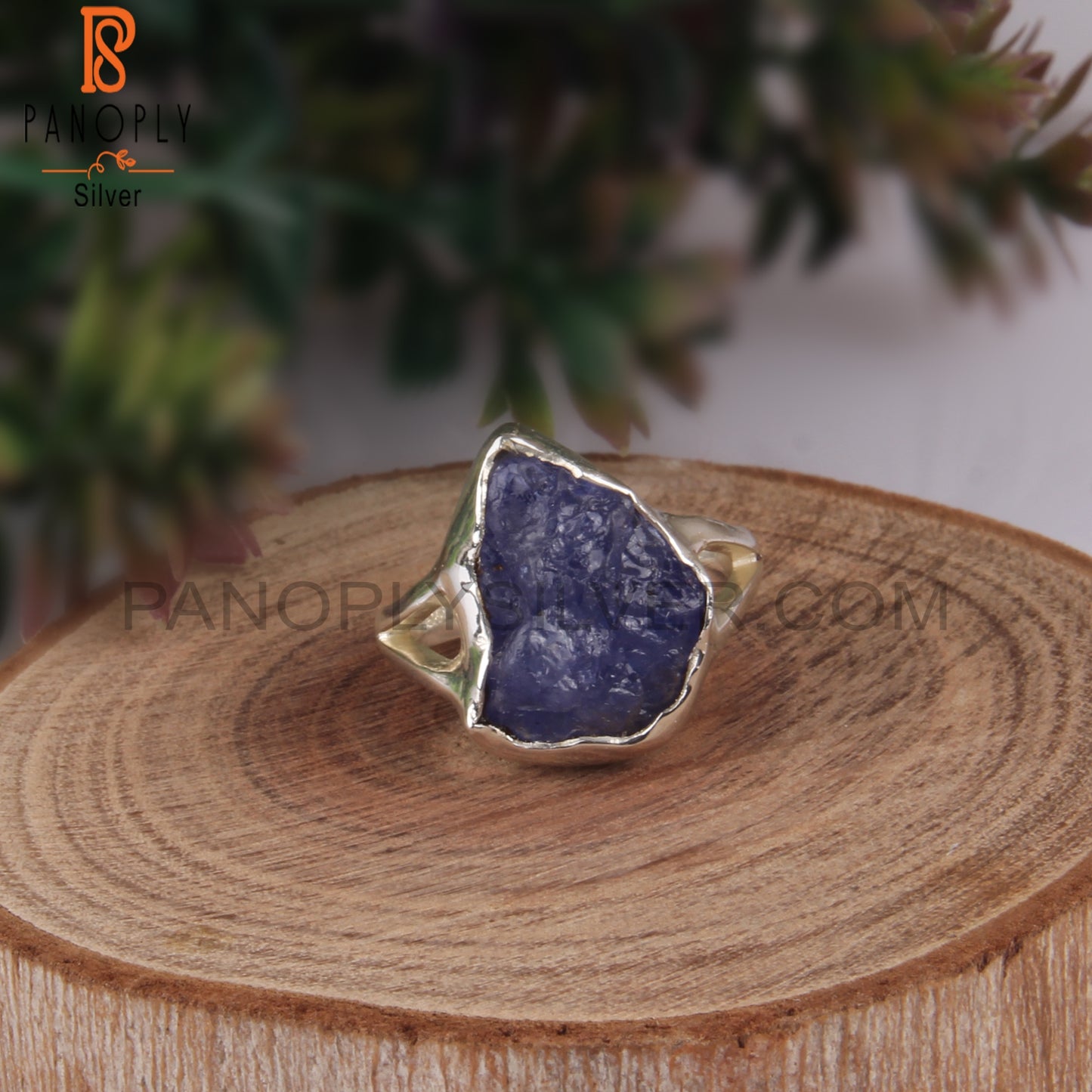 Rough Tanzanite Sterling Silver 925 Stamp Elegant Ring