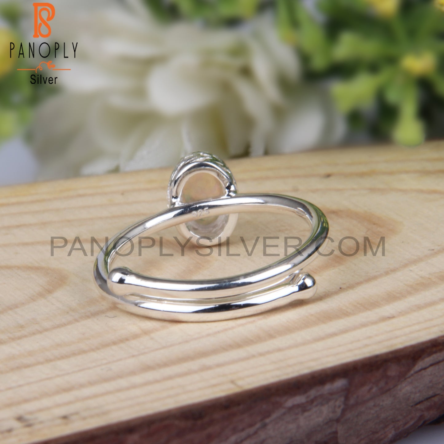 Ethiopian Opal Oval Shape 925 Sterling Silver Cute Gift Ring