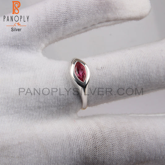 Pink Topaz Marquise 925 Sterling Silver Ring