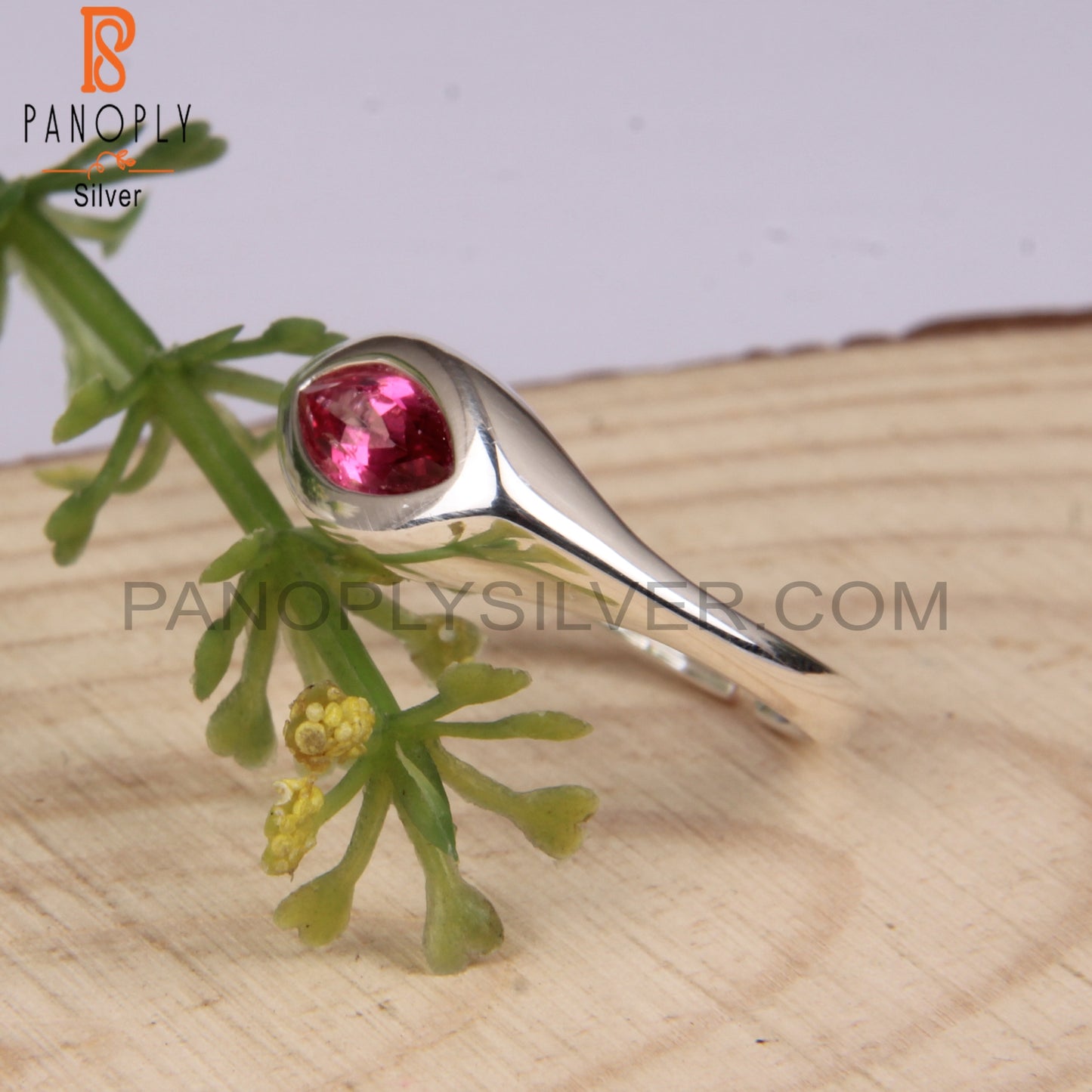 Pink Topaz Marquise 925 Sterling Silver Ring