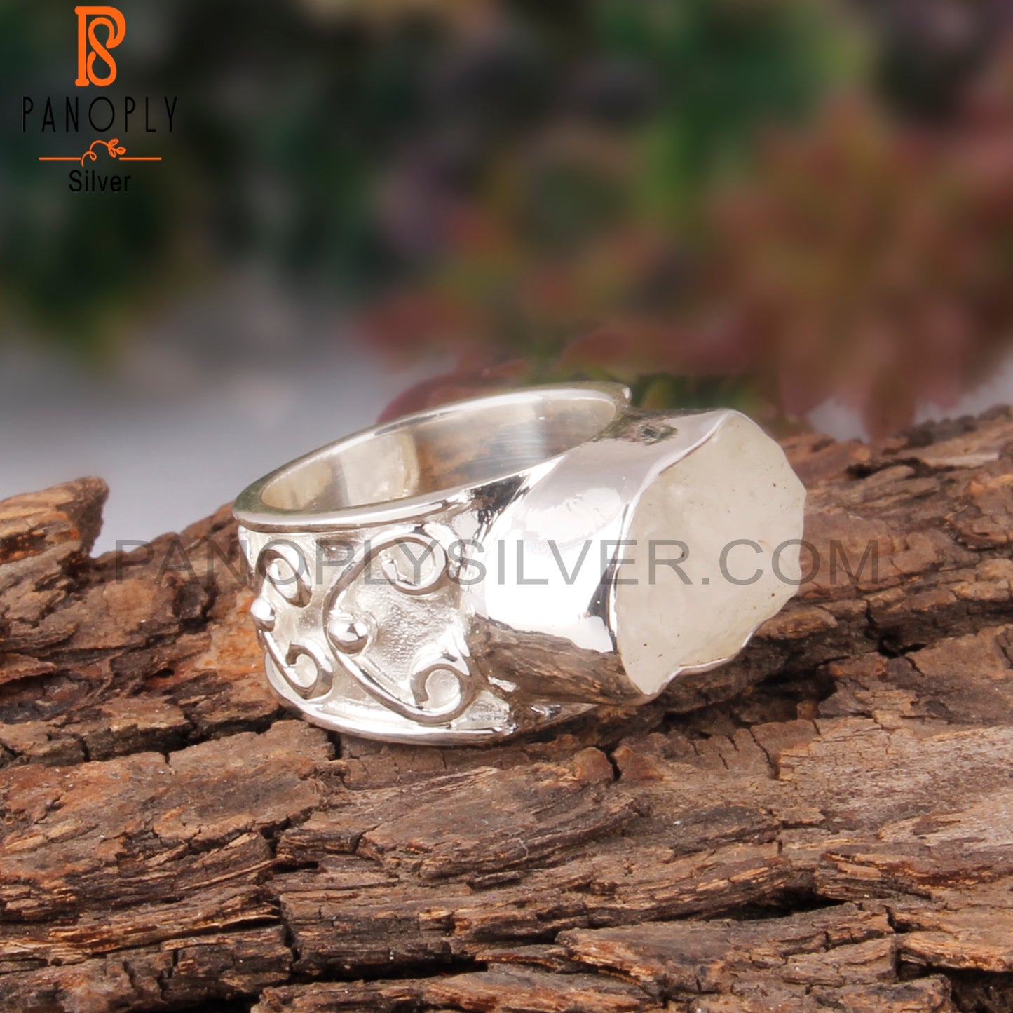 Libyan Desert Glass Gemstone 925 Sterling Silver Ring