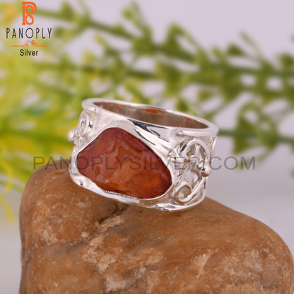 Carnelian Unique 925 Sterling Silver Ring