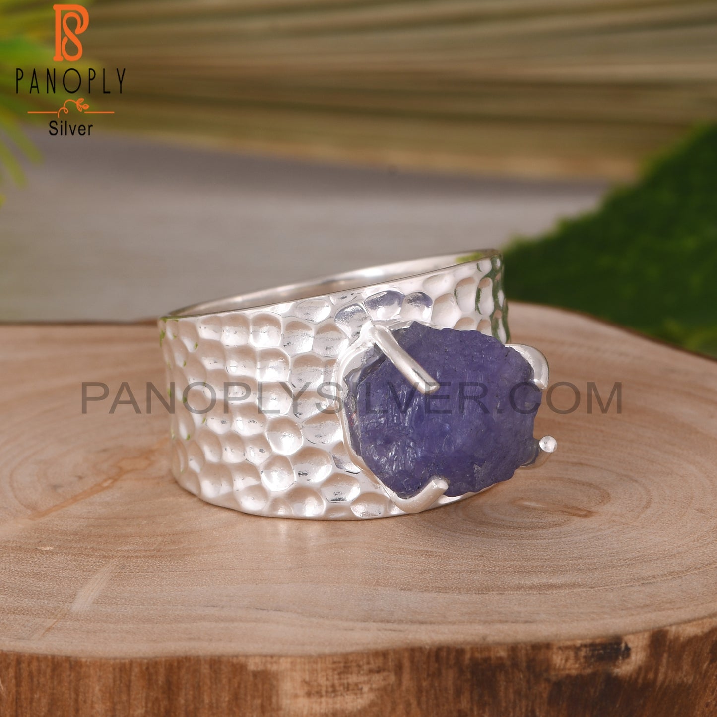 Tanzanite Signet Shape 925 Sterling Silver Ring