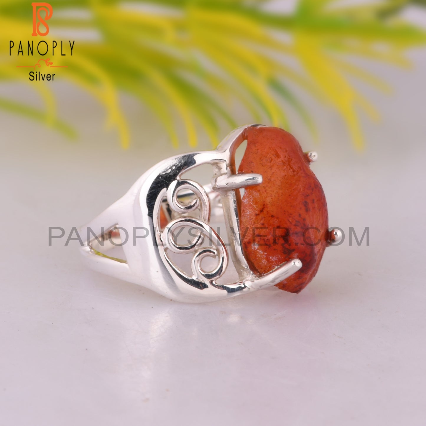 Carnelian Natural 925 Sterling Silver Ring