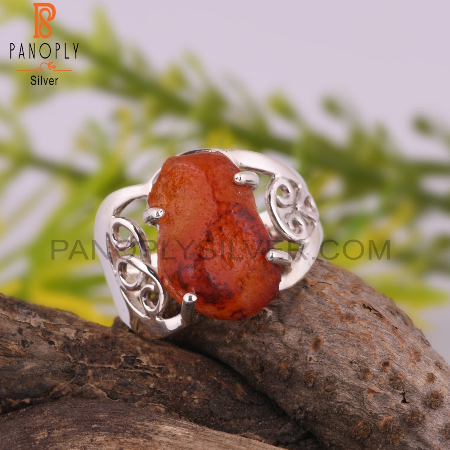 Carnelian Natural 925 Sterling Silver Ring