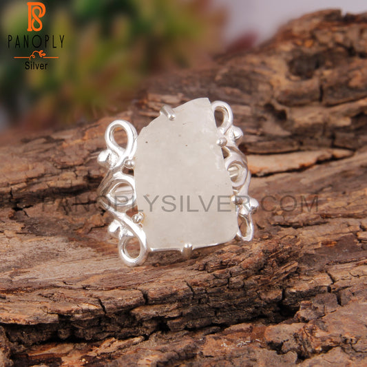 Libyan Desert Glass 925 Silver Ring Gift For Her