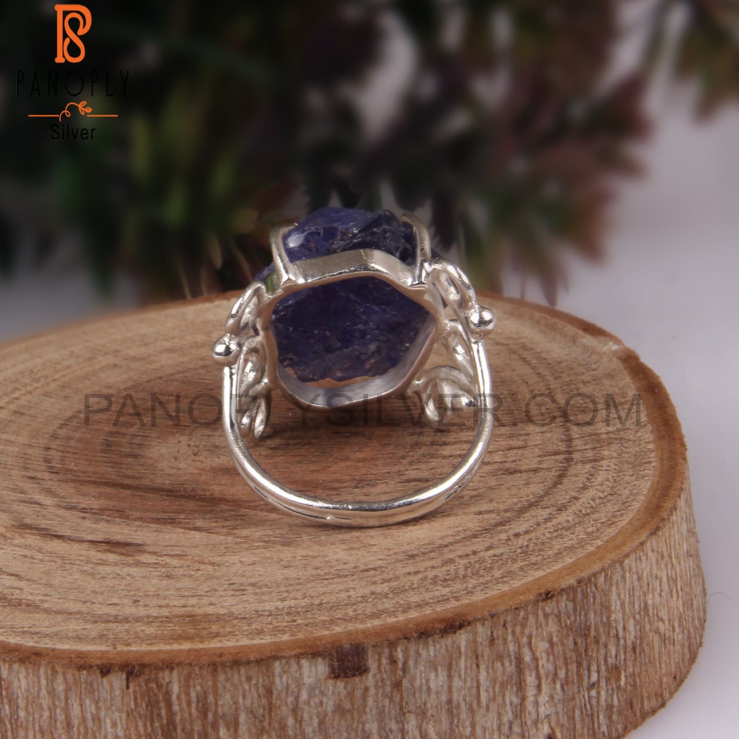 Tanzanite Rough 925 Sterling Silver Ring Band