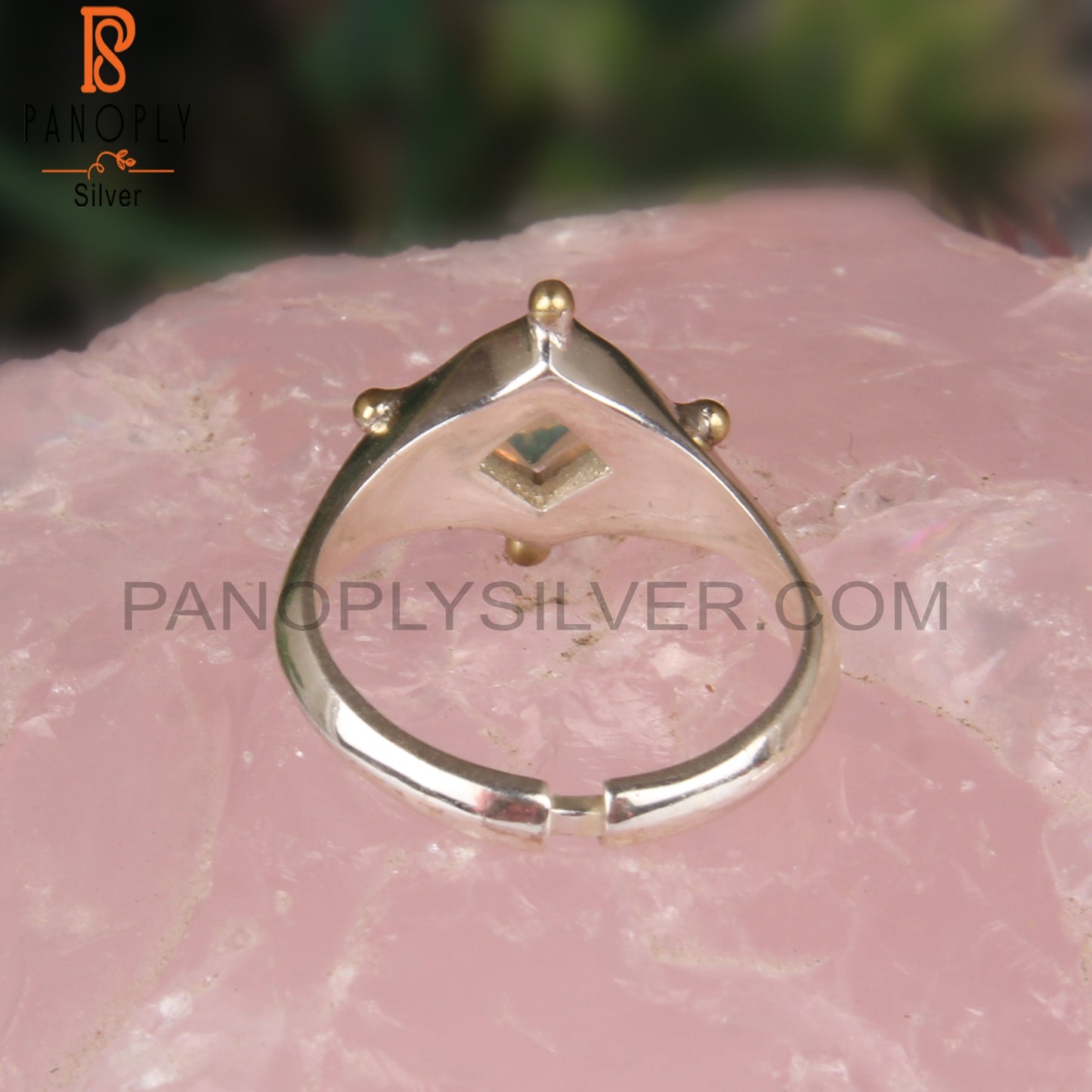 Ethiopian Opal Square Shape 925 Sterling Silver Ring