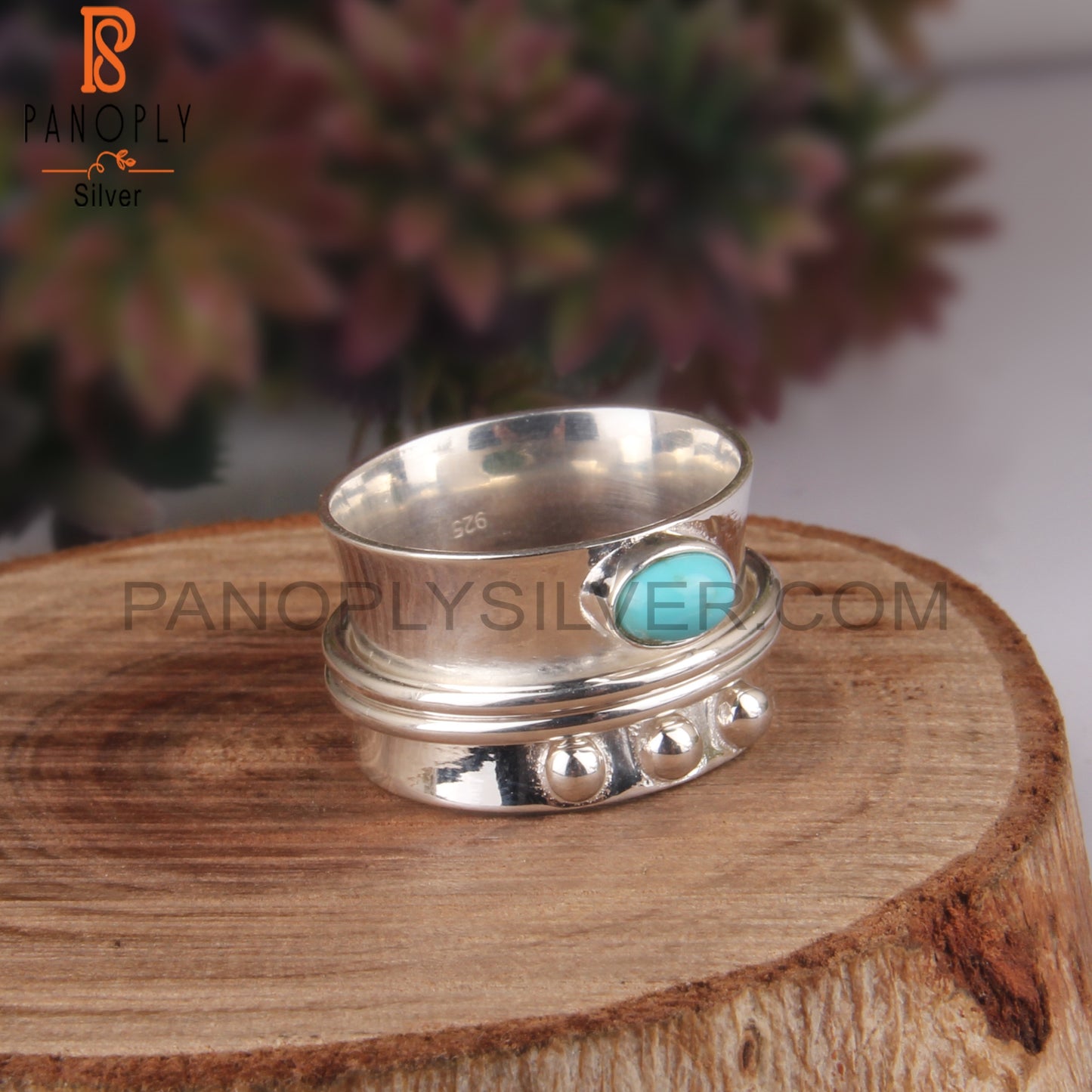 Arizona Turquoise 925 Sterling Silver Hypoallergenic Ring