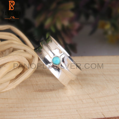 Arizona Turquoise 925 Sterling Silver Band Ring