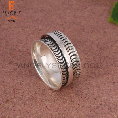 Spinner 925 Sterling Silver Ring For Women Girl
