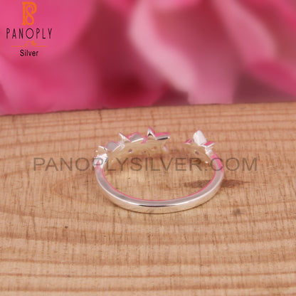 Amethyst & Citrine 925 Sterling Silver Ring