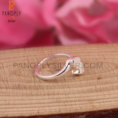 Ethiopian Opal, Rainbow Moonstone 925 Sterling Silver Ring