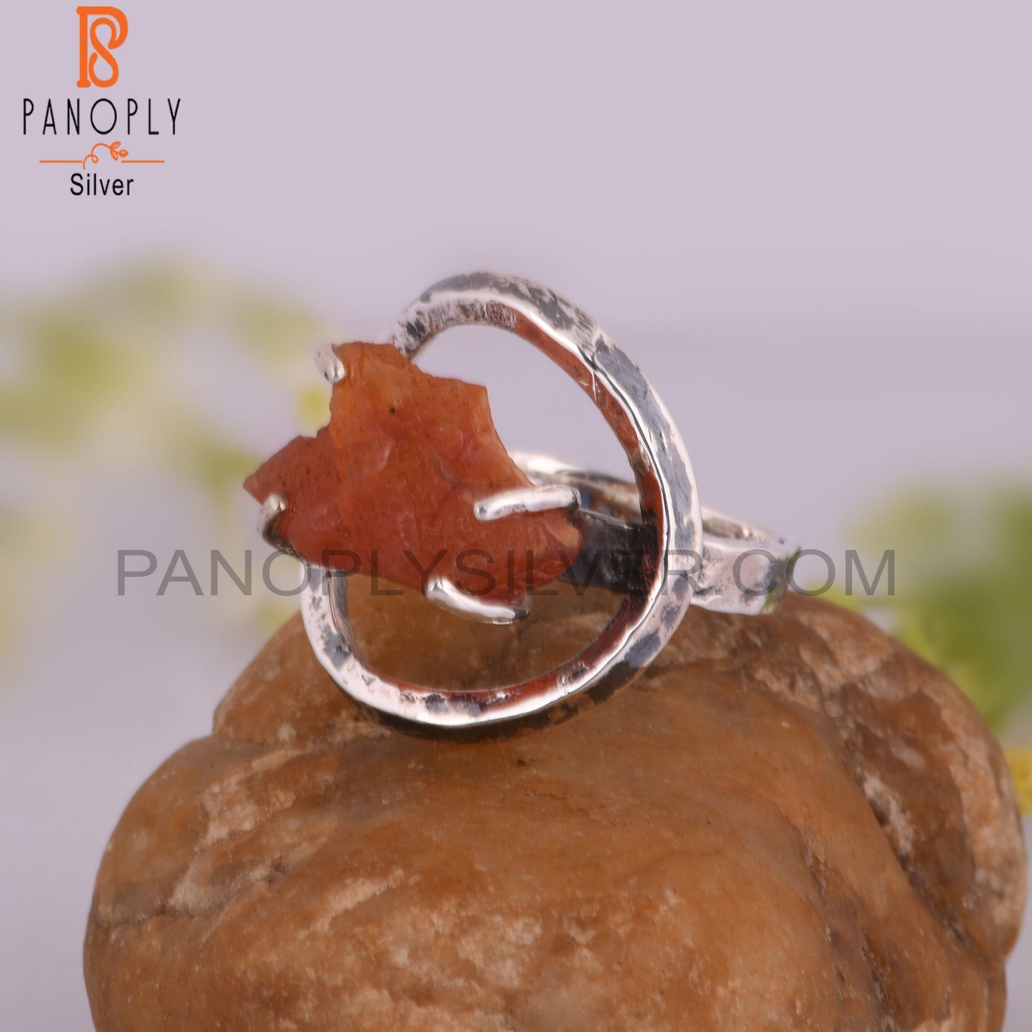 Natural Carnelian 925 Sterling Silver Ring