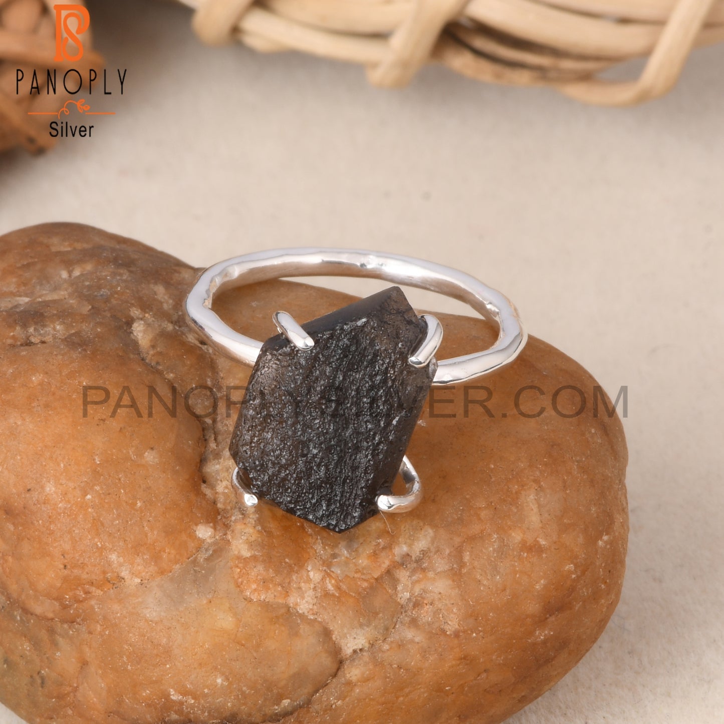 Colombianite Rough 925 Sterling Silver Ring