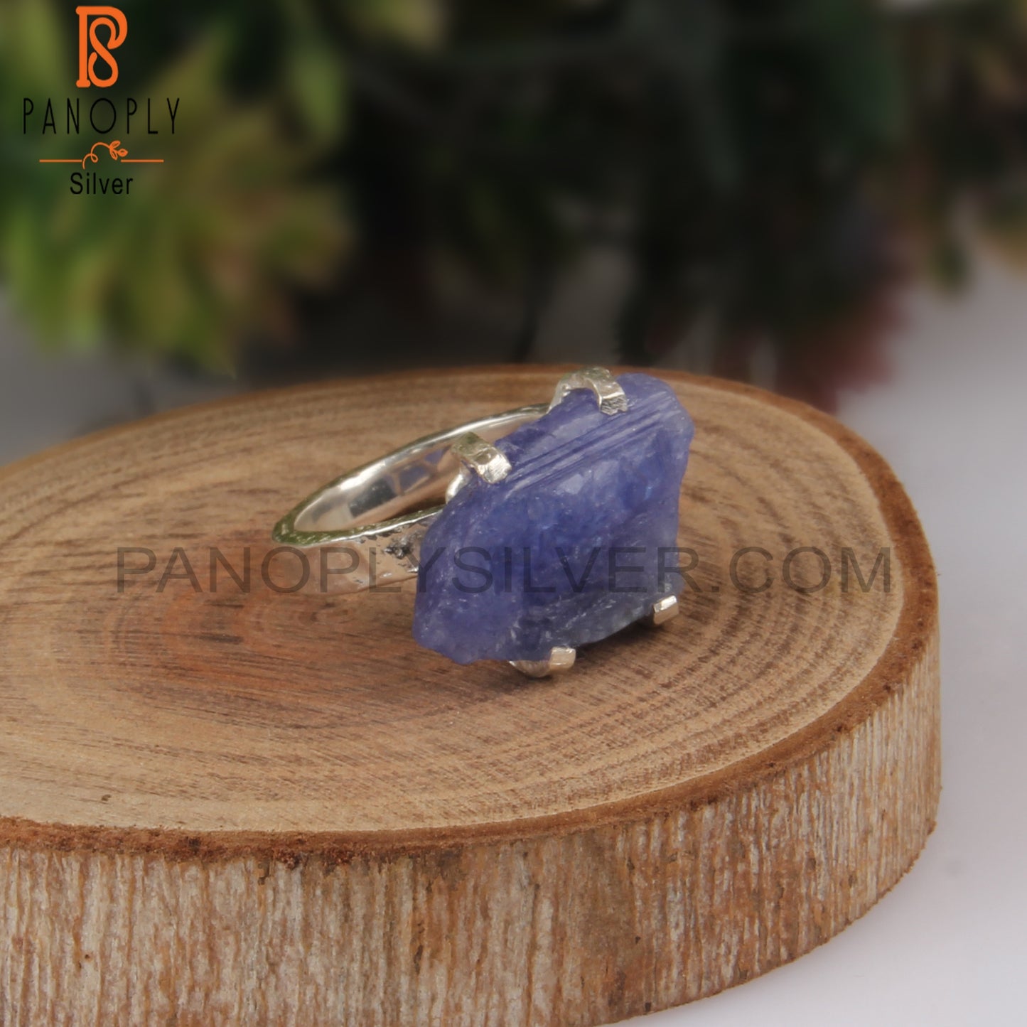 Tanzanite Natural Rough Sterling Silver 925 Ring
