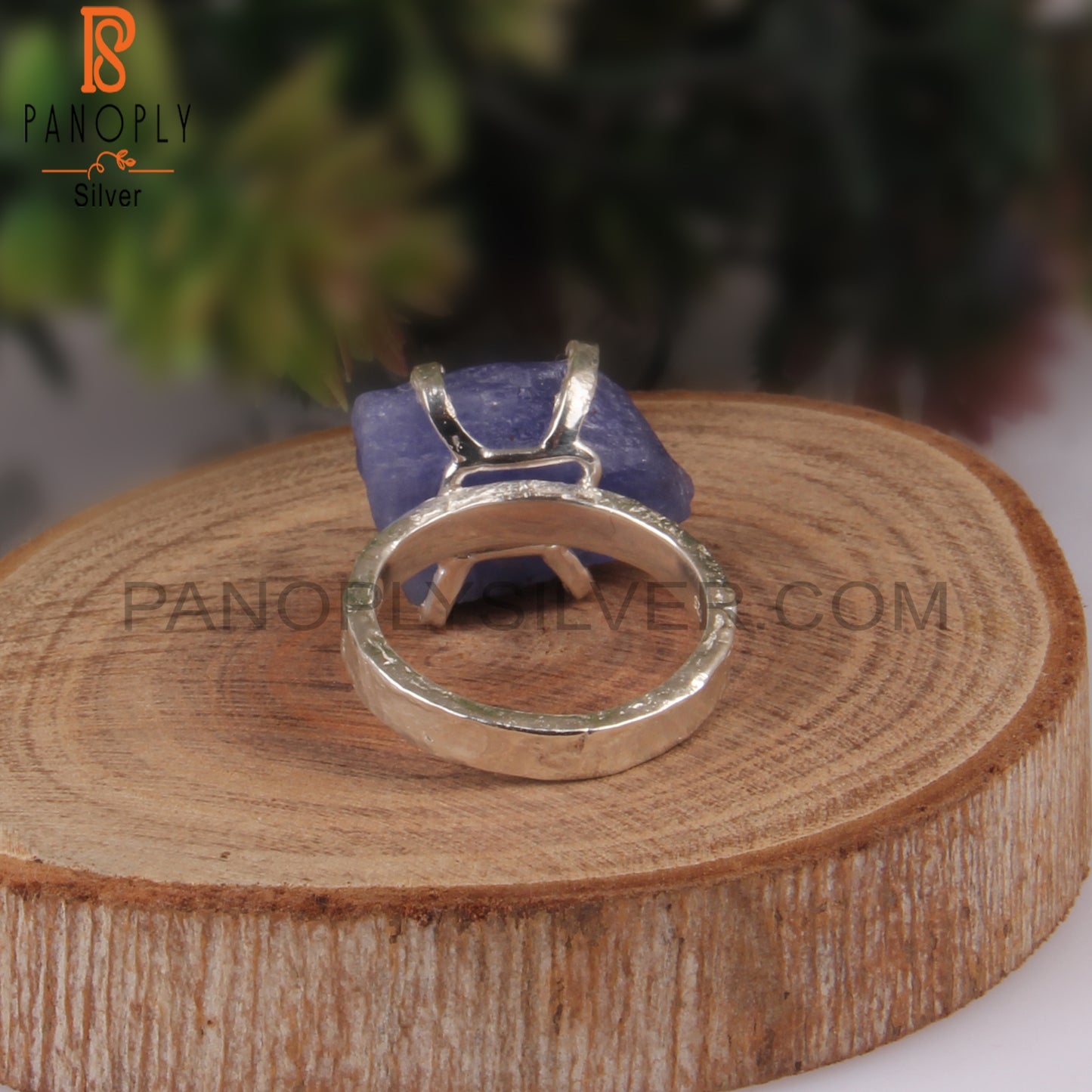 Tanzanite Natural Rough Sterling Silver 925 Ring