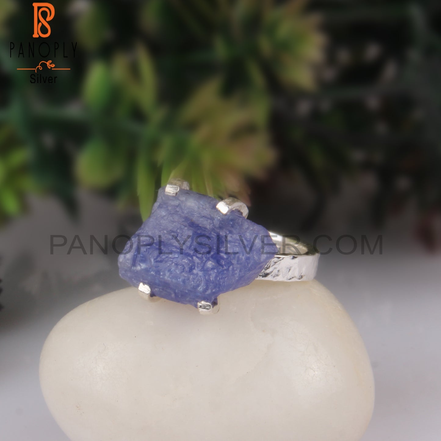 Tanzanite Natural Rough Sterling Silver 925 Ring