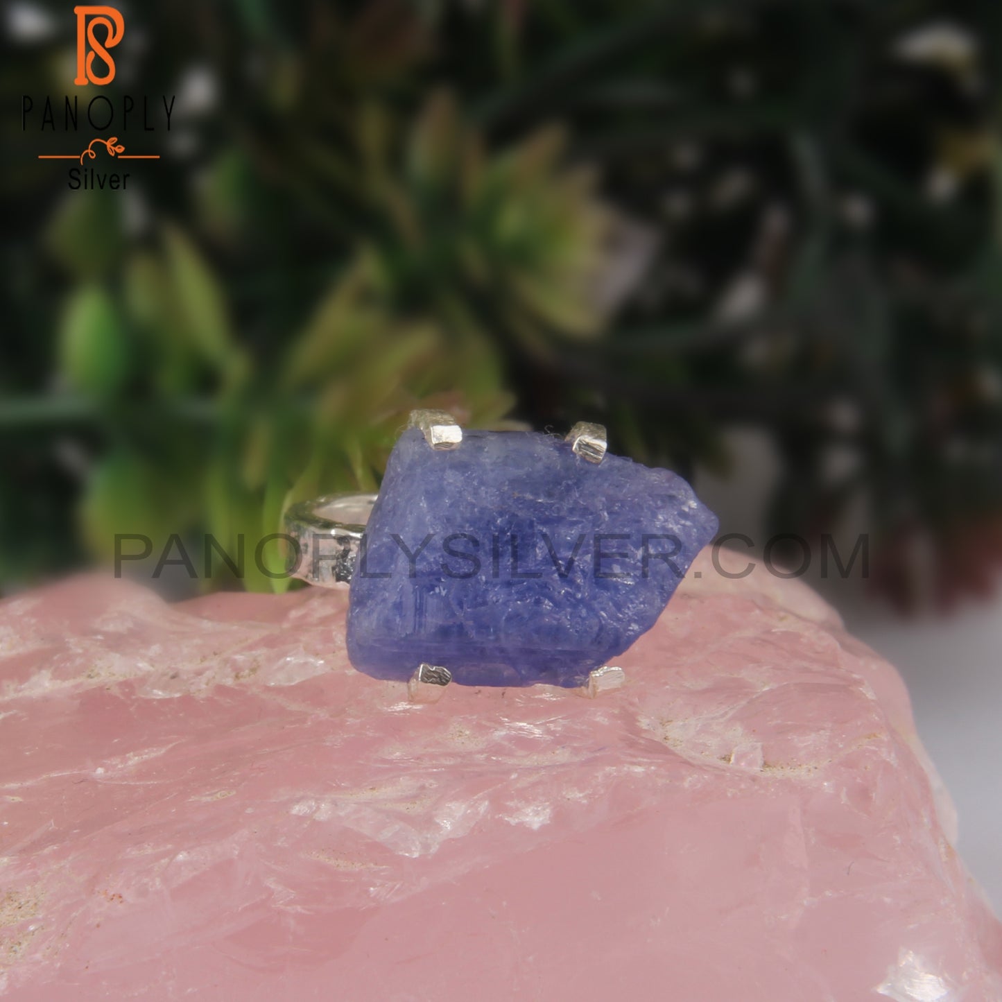 Tanzanite Natural Rough Sterling Silver 925 Ring