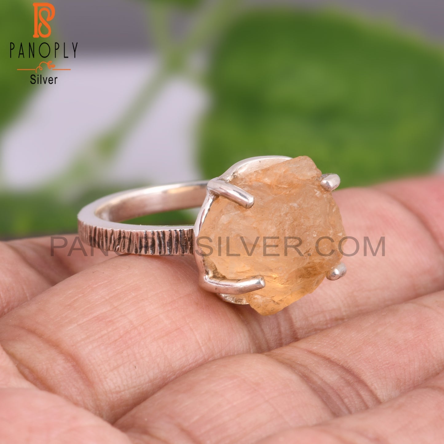 Citrine New 925 Sterling Silver Ring