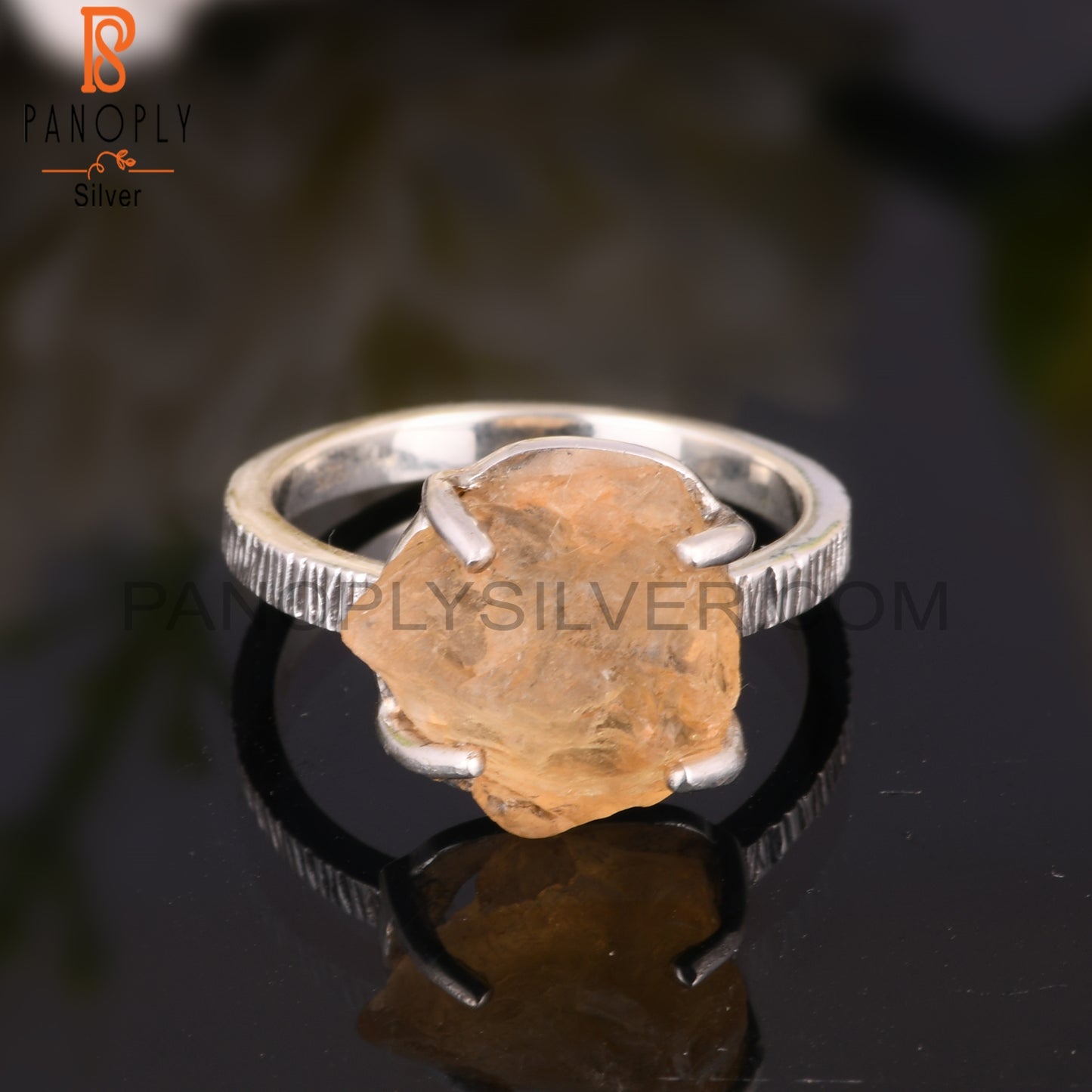 Citrine New 925 Sterling Silver Ring