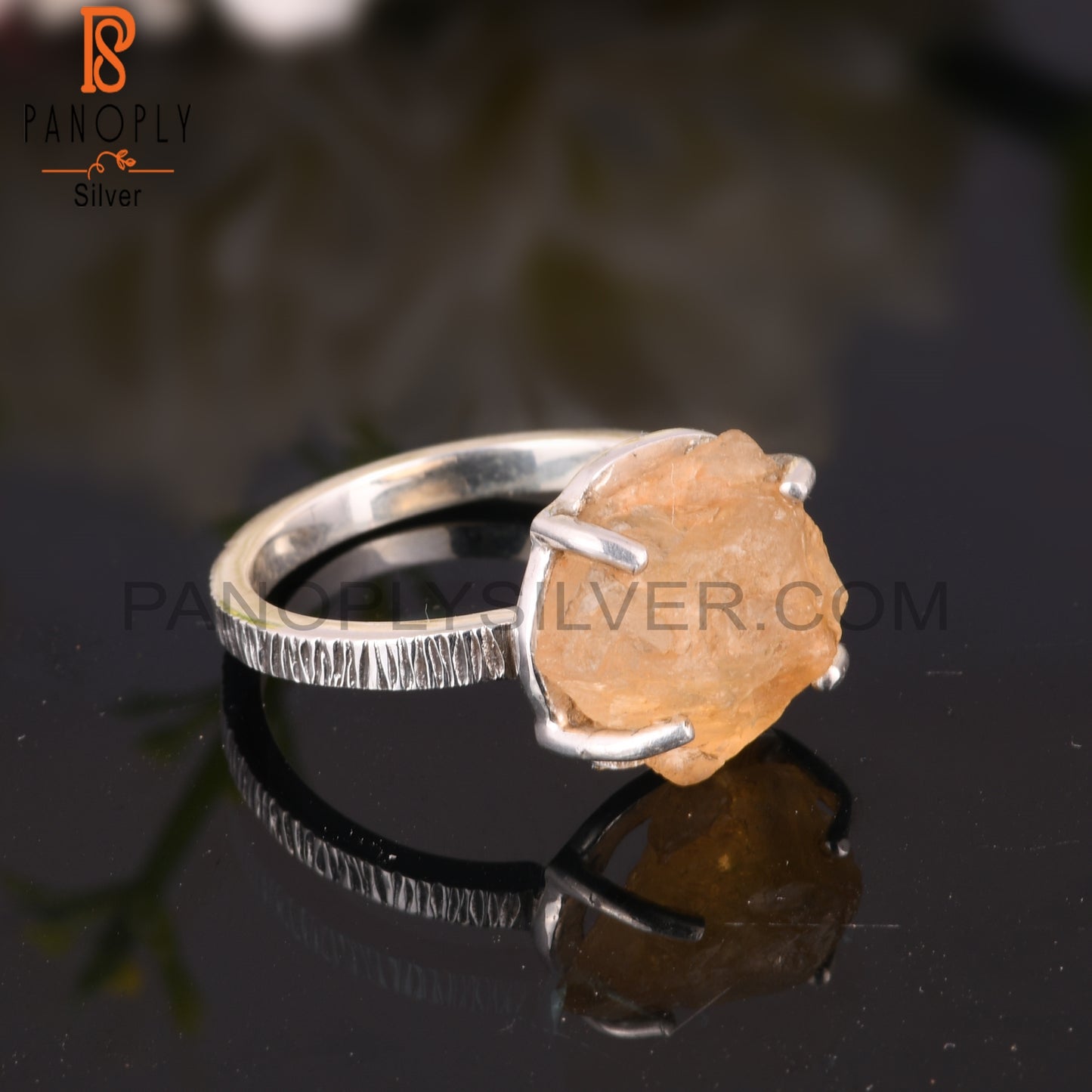 Citrine New 925 Sterling Silver Ring