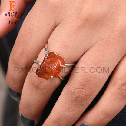 Carnelian 925 Sterling Silver Daily Wear Ring