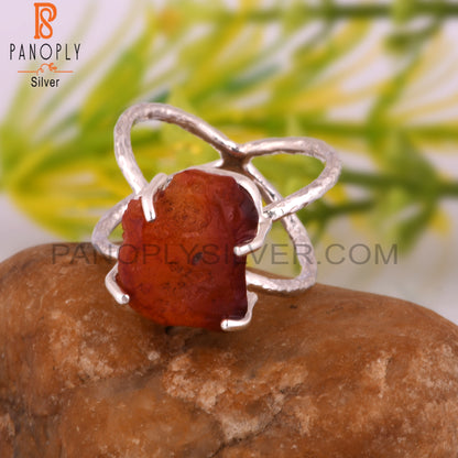Carnelian 925 Sterling Silver Daily Wear Ring