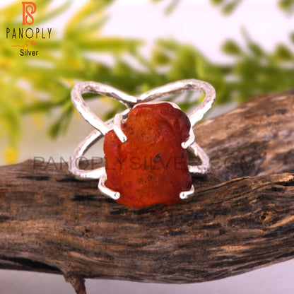 Carnelian 925 Sterling Silver Daily Wear Ring