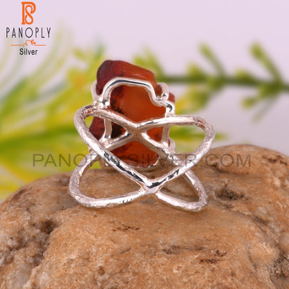 Carnelian 925 Sterling Silver Daily Wear Ring