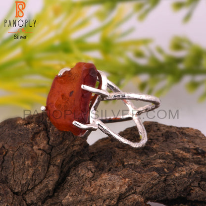 Carnelian 925 Sterling Silver Daily Wear Ring