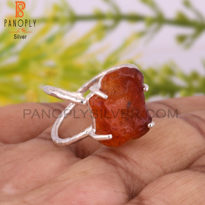 Carnelian 925 Sterling Silver Daily Wear Ring
