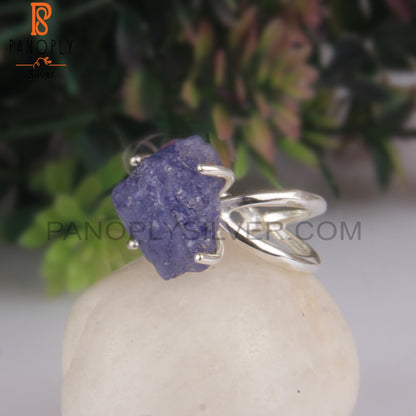 Hypoallergenic Tanzanite Sterling Silver 925 Elegant Ring