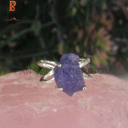 Hypoallergenic Tanzanite Sterling Silver 925 Elegant Ring