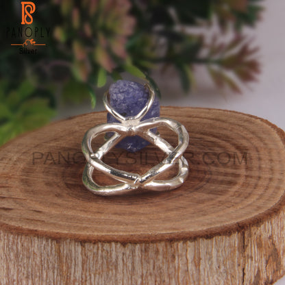 Hypoallergenic Tanzanite Sterling Silver 925 Elegant Ring